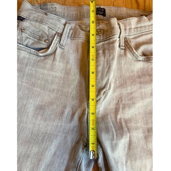 Citizens of Humanity Rocket Crop High Rise Skinny Jeans Gray Wash Size 27 - Picture 7 of 8